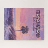 Puzzle Île de Kiawah Caroline du Sud Palmier (Horizontal)