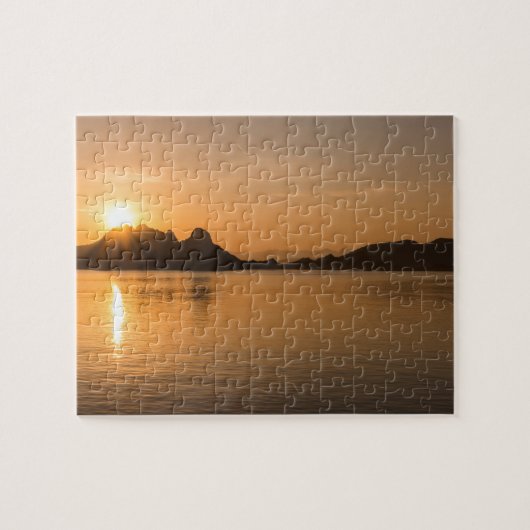 Puzzle Île de Komodo au coucher du soleil (Horizontal)