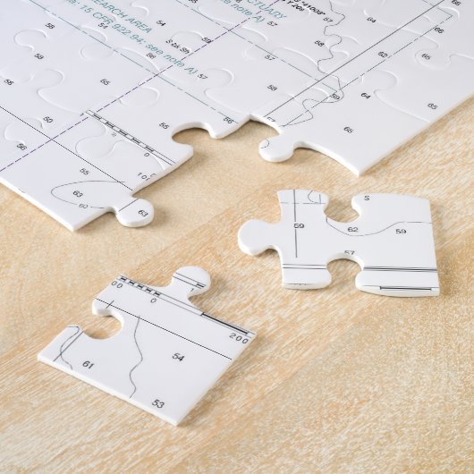 Puzzle Ile de Tybee à Doboy Sound Graphique nautique 1150 (Côté)