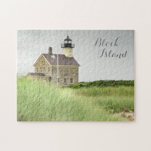 Puzzle Île North Lighthouse Block, RI (Horizontal)