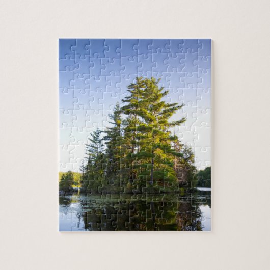 Puzzle Île sur le lac Long Pond (Vertical)
