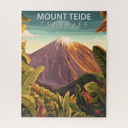 Puzzle Îles Canaries du Mont vintage Teide Tenerife (Vertical)