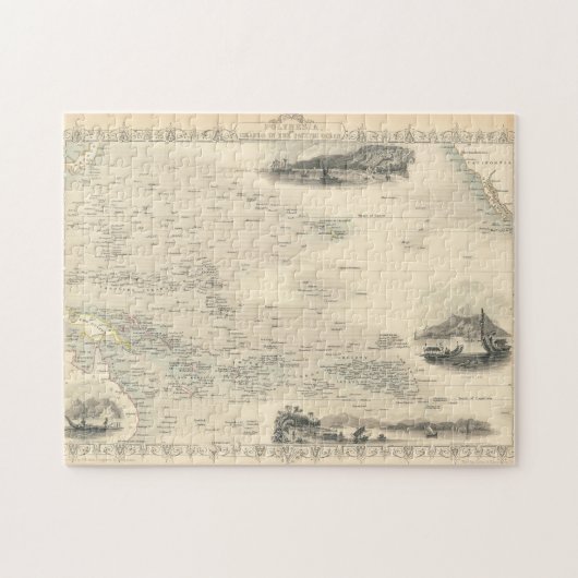 Puzzle Îles de Polynésie | dans l'océan pacifique (Horizontal)