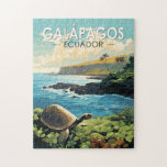 Puzzle Îles Galapagos Tortue géante Voyage Art Retro<br><div class="desc">Les îles Galápagos dans un style vectoriel. Les îles Galápagos sont un archipel volcanique de l'océan Pacifique. Il est considéré comme l'une des destinations les plus prisées au monde pour l'observation de la faune.</div>