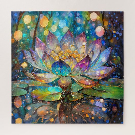 Puzzle Illuminated Blooming Lotus Flower (Vertical)