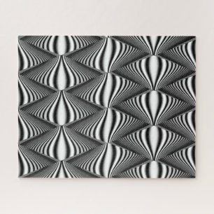 Puzzle Illusion 3D en noir et blanc  Défendre les adulte