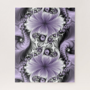 Puzzle Illusion de lilas Art floral abstrait fractal Fant