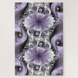 Puzzle Illusion de lilas Art floral abstrait fractal Fant