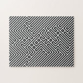 Puzzle Illusion d'optique noir et blanc| Défendre les adu (Horizontal)