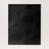 Puzzle Illusion géométrique de domino noir et gris solide (Vertical)