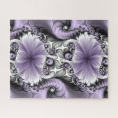 Puzzle Illusion Lilac Abstrait Floral Fractal Art Imagina (Horizontal)
