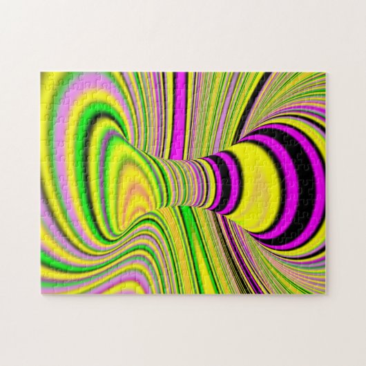 Puzzle illusion optique colorée (Horizontal)