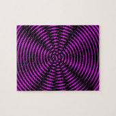 Puzzle Illusion Optique Couleur Néon rose noir brillant (Horizontal)