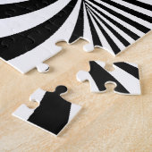 PUZZLE ILLUSION OPTIQUE DE BLACK WHITE ZEBRA SWIRLS (Côté)