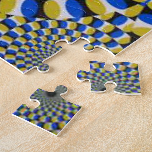 Puzzle Illusion optique diamantaire circulaire impossible (Côté)