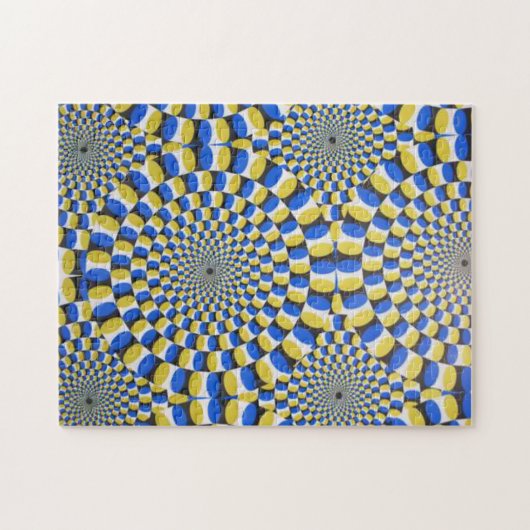 Puzzle Illusion optique diamantaire circulaire impossible (Horizontal)