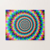 Puzzle Illusion optique en spirale d'arc-en-ciel (Horizontal)