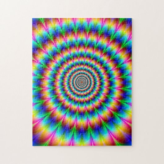 Puzzle Illusion optique en spirale d'arc-en-ciel (Vertical)