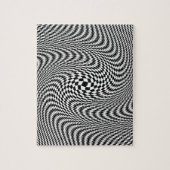 Puzzle Illusion optique noire et blanche (Vertical)