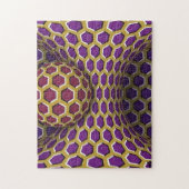 Puzzle Illusion optique rouge et sphère difficile (Vertical)