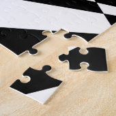 Puzzle Illusion optique triangulaire noire et blanche (Côté)