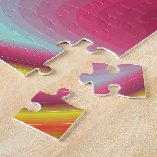 Puzzle Illusion psychédélique colorée Holographique (Côté)