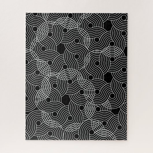 Puzzle Illusion spiral de Black and White (Vertical)