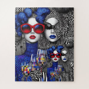 Puzzle "Illusions audacieuses : l'art du glam et de la gé