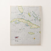 Puzzle Illustrated map of Cuba (Vertical)