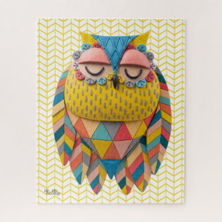 Puzzle Illustration à motif d'oiseau tribal Aztec 3D