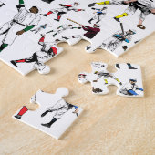 Puzzle Illustration amusante de joueurs de baseball Vinta (Côté)