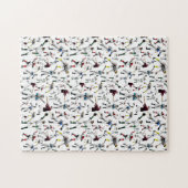 Puzzle Illustration amusante de joueurs de baseball Vinta (Horizontal)