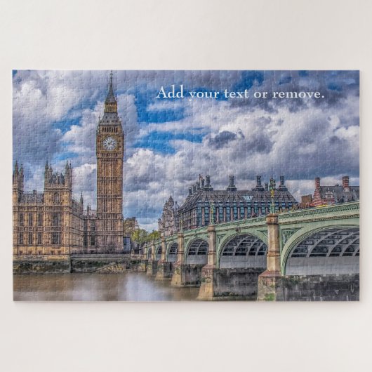 Puzzle Illustration: Big Ben & Westminster Bridge, Londre (Horizontal)