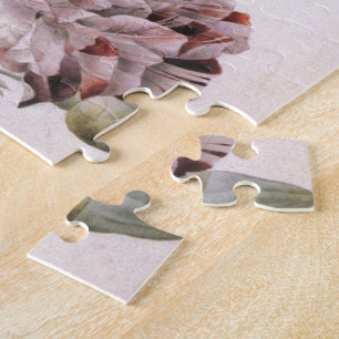Puzzle Illustration botanique vintage, rose rose