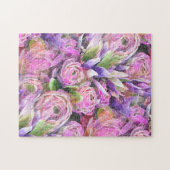 Puzzle Illustration colorée de succulents (Horizontal)