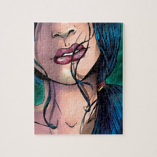 Puzzle Illustration comique d'une fille sexy appelée Miki (Vertical)