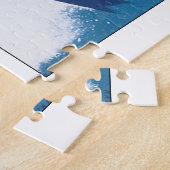 Puzzle Illustration d'affiche de Vintage voyage de ski (Côté)