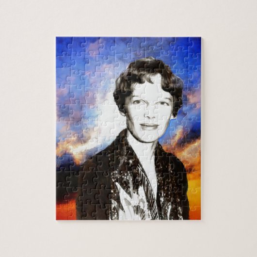 Puzzle Illustration d'Amelia Earhart (Vertical)