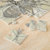 Puzzle Illustration d'antiquité de l'insecte de la reine  (Côté)