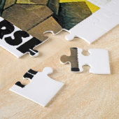 Puzzle Illustration d'art de voyage en France Vintage (Côté)