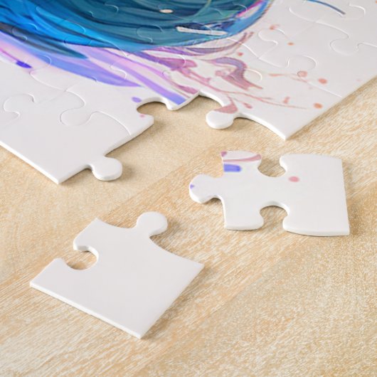 Puzzle Illustration d'artiste majestic Kitty Cat (Côté)