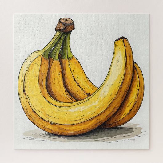 Puzzle Illustration de banane fraîche (Vertical)