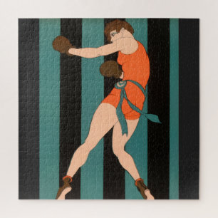 Puzzle Illustration de boxe des années 1920 : Le futur es