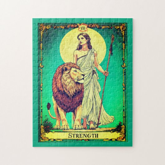 Puzzle Illustration de carte de tarot, Force (Vertical)