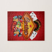 Puzzle Illustration de casino avec les éléments de jeu (Horizontal)