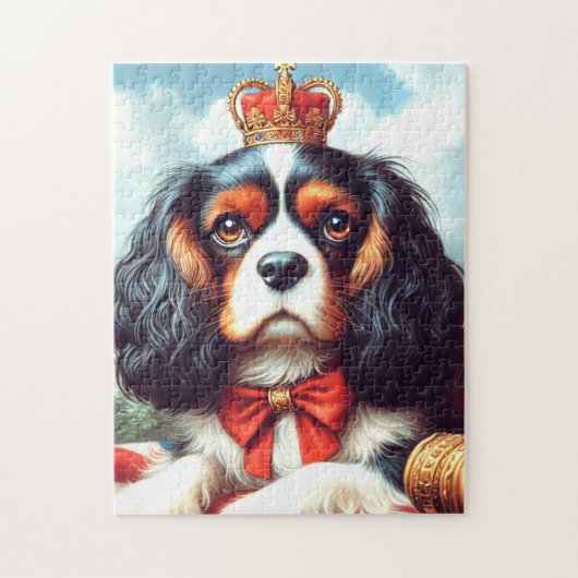 Puzzle Illustration de Cavalier King Charles Spaniel (Vertical)