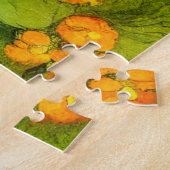 Puzzle Illustration de chat souriant vintage (Côté)