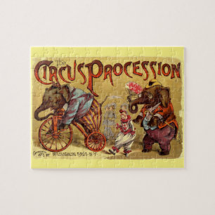 Puzzle Illustration de cirque vintage Art Antique