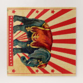 Puzzle Illustration de cirque vintage Art Antique (Horizontal)
