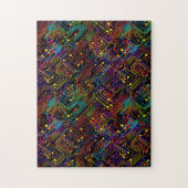 Puzzle Illustration de conception de carte de circuit (Vertical)